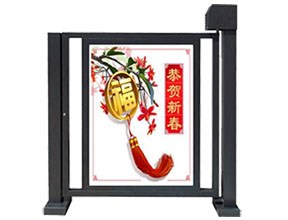 電動廣告平開門系統